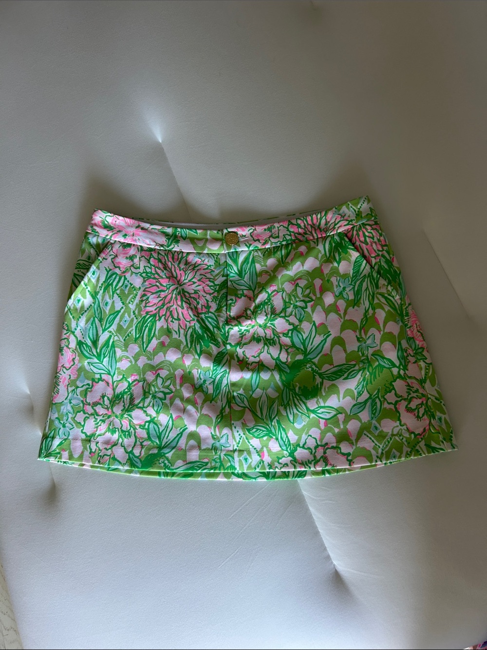 Lilly Pulitzer Pink & Green Floral Skirt